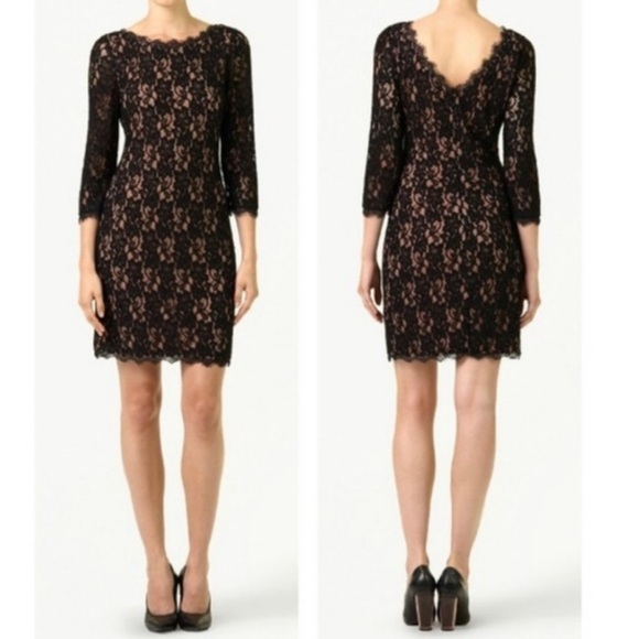 Babaton Black Lace Mini Dress - Picture 1 of 7